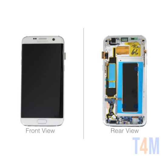 TOUCH+DISPLAY+FRAME SAMSUNG GALAXY S7 EDGE G935 BRANCO (SERIVE PACK GH97-18533D/18594D/18767D)